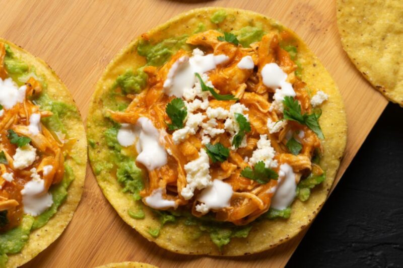 Tostaguac: Fusion of Crunchy Tostadas and Creamy Guacamole